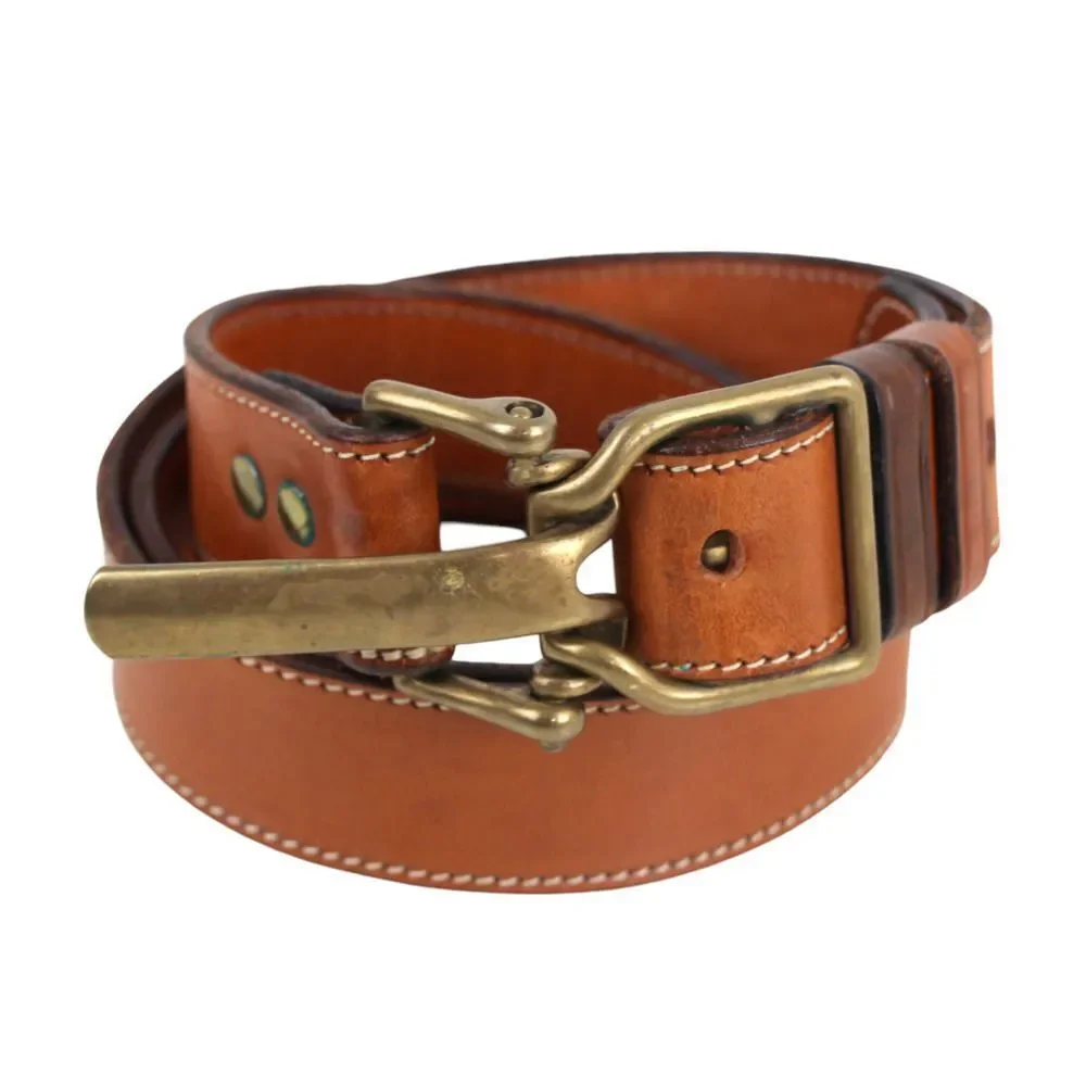 DKNY BROWN GENUINE LEATHER 1 1/8